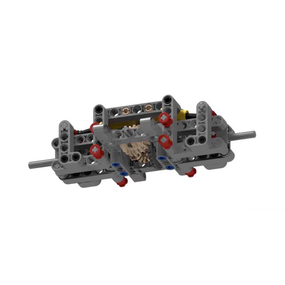 MOC-10458 Simple Front Rear Suspensions With Shock-absorbing for Building Blocks MOC Car Chassis Model Mechanical Modification