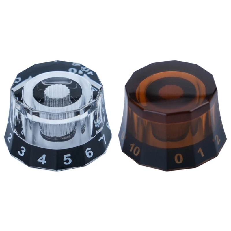

4 Pcs Guitar Volume Tone Control Knob Electric Guitar Acrylic Knob Replacement