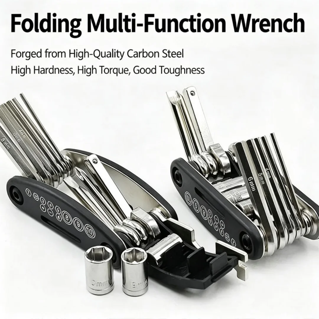 16 in 1 Mountain Bike Portable Socket Multipurpose Wrench Bicycle Multi Tool Screwdriver Motorcycle Bicycle Repair Tools