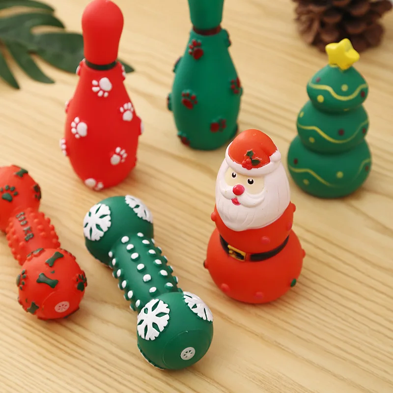 Pet Supplies Christmas Pet Toys Vinyl Sound Making Toys Dog Grinding Toy Bite Resistant Toy Dog Accessories Puppy