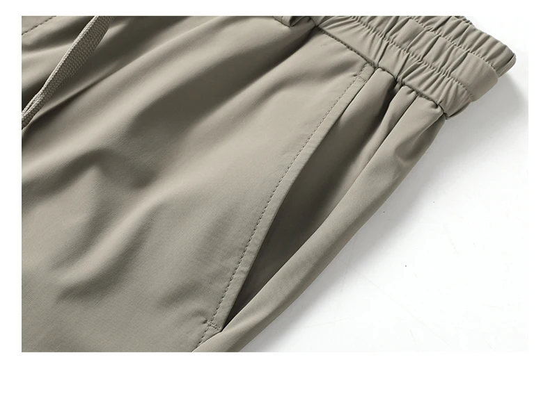 Hochelastische Herrenhose mit Vier-Wege-Stretch, Lässige Slim-Fit-Jogginghose mit Elastischem Kordelzug, Atmungsaktive Hose in Übergrößen bis 5XL – Detail 17