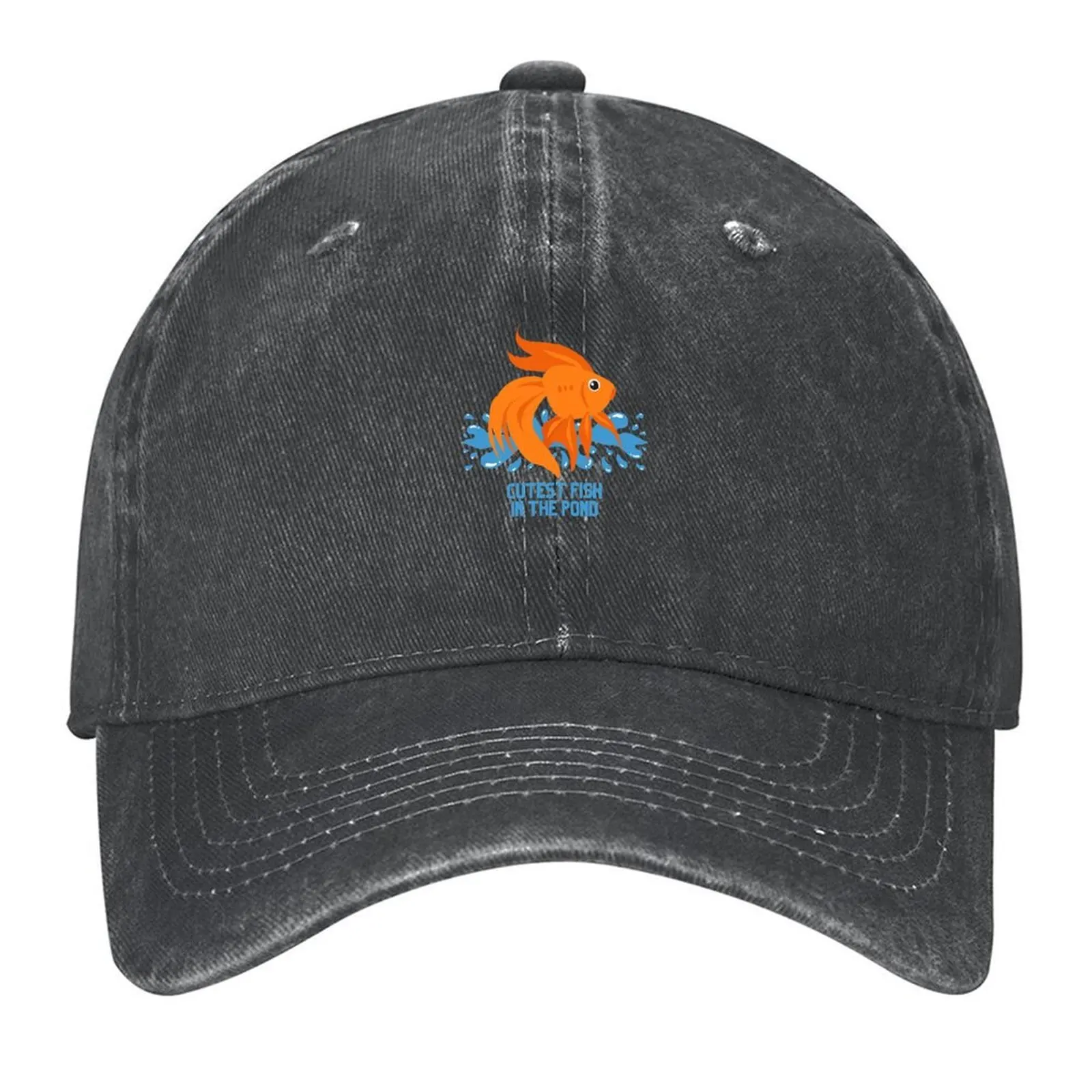 

Cutest Fish in the Pond Baseball Cap Golf Cap Brand Man cap Unique hats Funny hats Girl'S Hats Men's