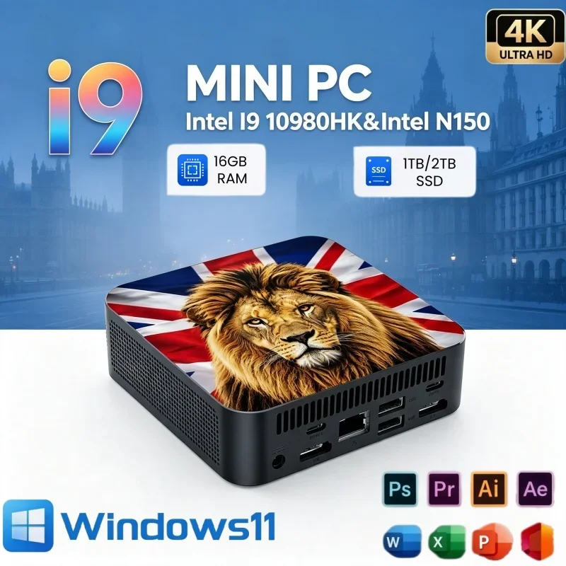 高速wifi6ミニpc-インテルi9‑10980hk-n150-windows-11-16gb-ram-2tb-ssd-bt52-4k-uhd-マルチメディア-ゲーミング-ポケットデスクトップpc