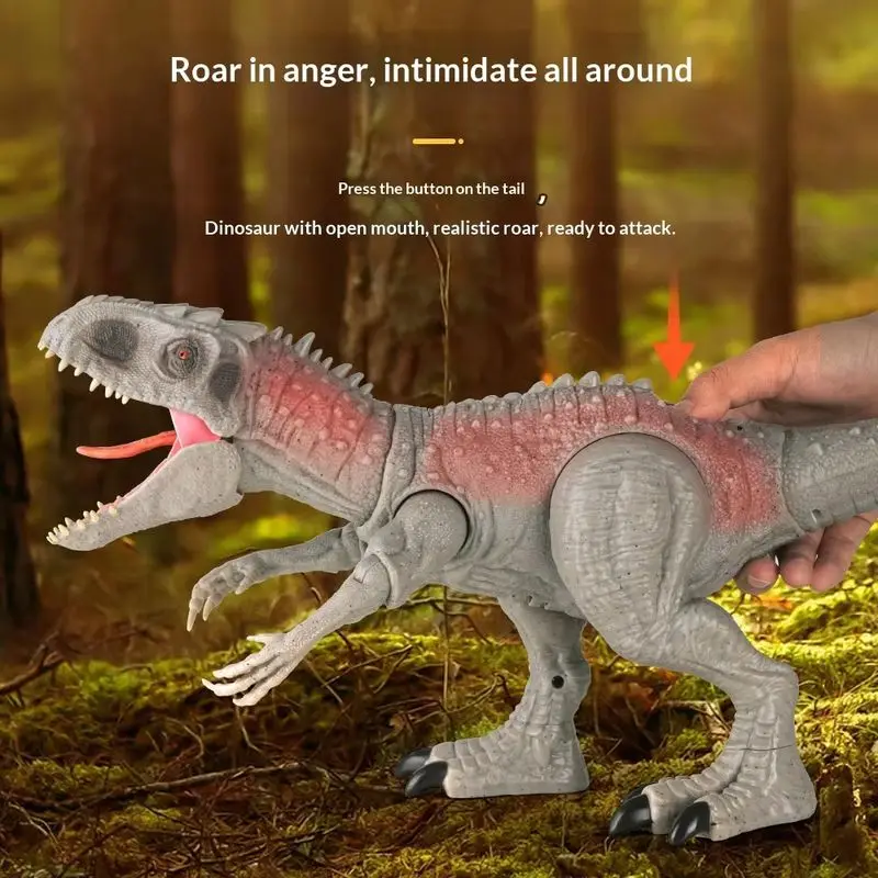 New Jurassic Indominus Rex Dinosaur Toy Movable Large Simulation Sound Effect Realistic Animal Model For Boys Birthday Gift