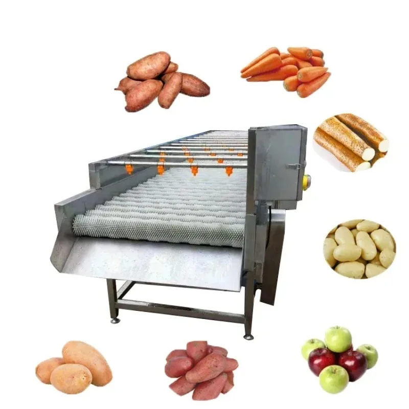 Industrial Vegetable Beet Potato Chips  High Capacity Tomato Potato Brush Citrus Meat Washer