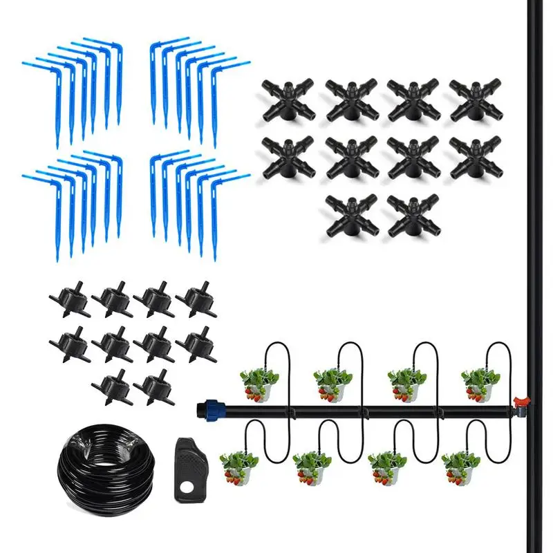 

Automatic Irrigation System Multipurpose Automatic Drip Irrigation Kit Outdoor Irrigation System For Greenhouses Parks Lawns