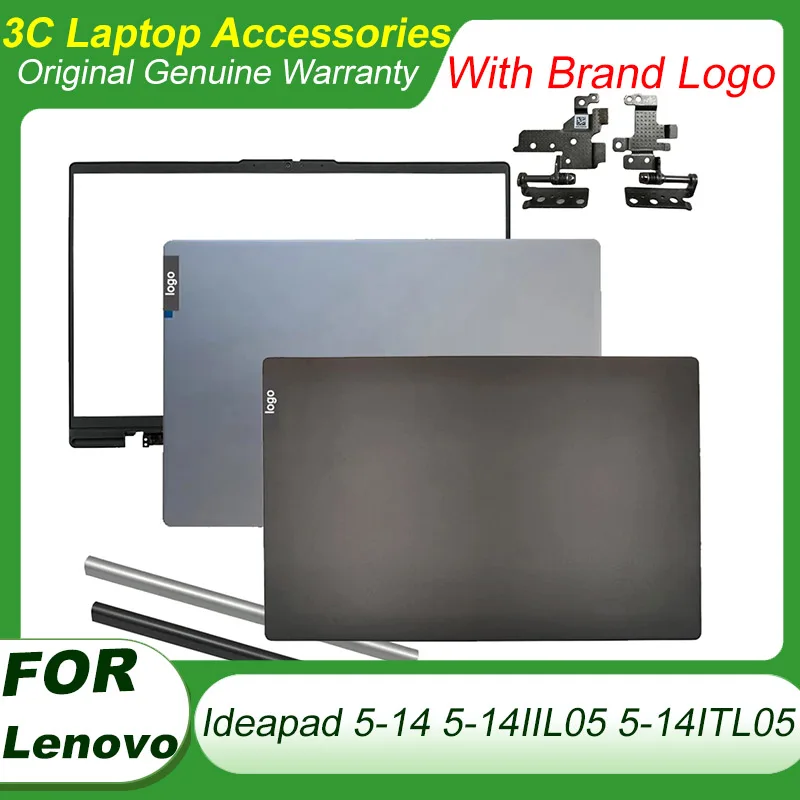 

For Lenovo Ideapad 5-14 5-14IIL05 5-14ITL05 2020 2021 screen back case LCD top cover bezel hinge frame shell replacement case