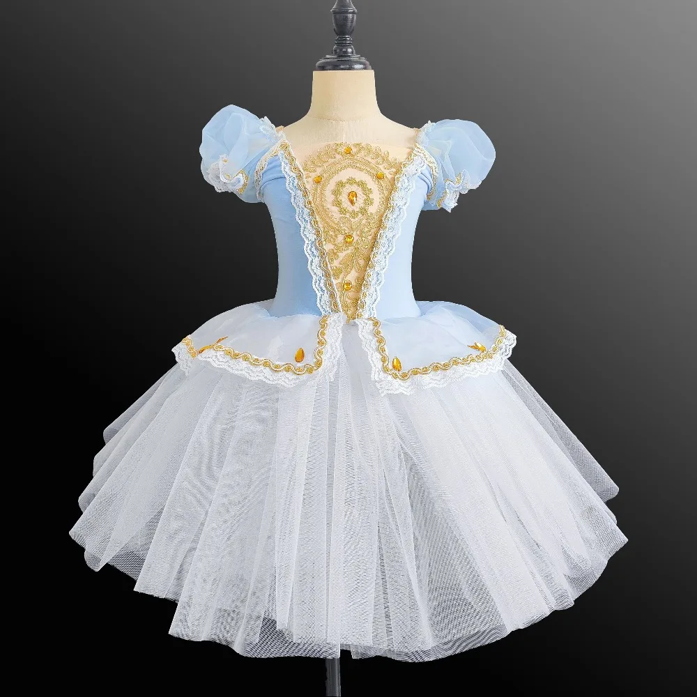 ثياب للفتيات فساتين المرحلة أزياء توتو أداء ملابس الأطفال ملابس الرقص ملابس الأطفال فستان الباليه الأنيق اللطيف