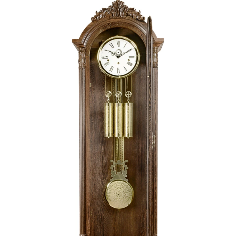 Living Room Movement Solid Wood Machinery American Standing Grandfather  Floor Clock