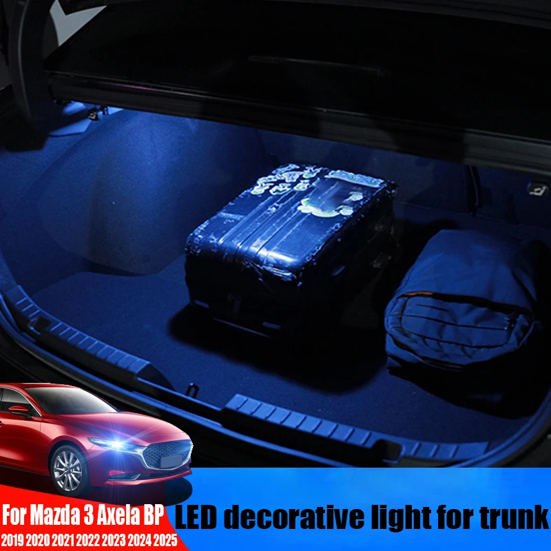 Rear trunk modification lighting LED special light automotive supplies For Mazda 3 Axela BP 2019 2020 2021 2022 2023 2024 2025