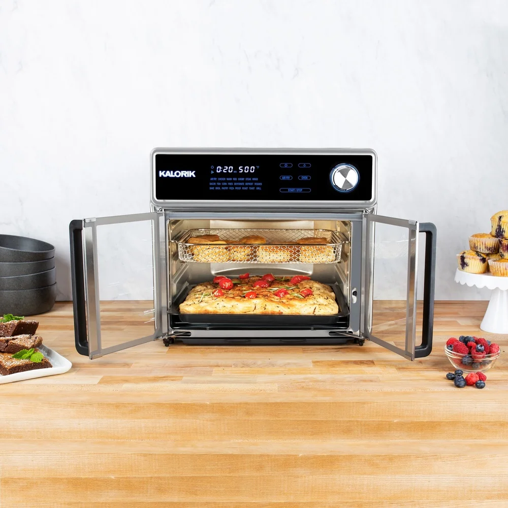 Maxx 26 Qt Frytkownica powietrzna Grill 1700 W Bezdymna technologia Sear Urządzenie do gotowania 10 w 1 Ekran dotykowy LED 22 ustawienia wstępne