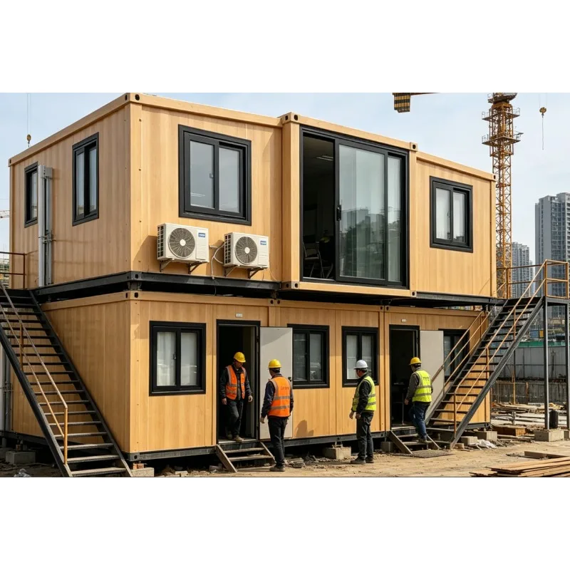 Luxury Double Wing Expandable Container House 3 Bedroom Prefab Home 40ft Foldable Steel Cabin Mobile Garden Room