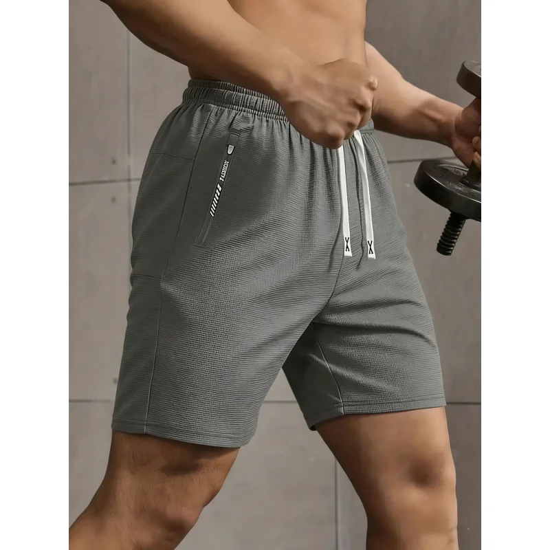 Man Clothes Fashion Shorts Y2k Men's Summer Ice Silk Stretch Running Short Pants Street Basketball Sportswear Woman Gym Sports