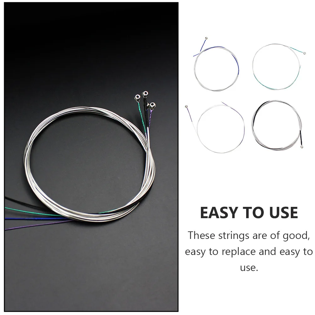 

4pcs Cello Strings Stainless Steel Strong Durable Replacement For Violoncello High Performance Resonant Sound Cello Accessory