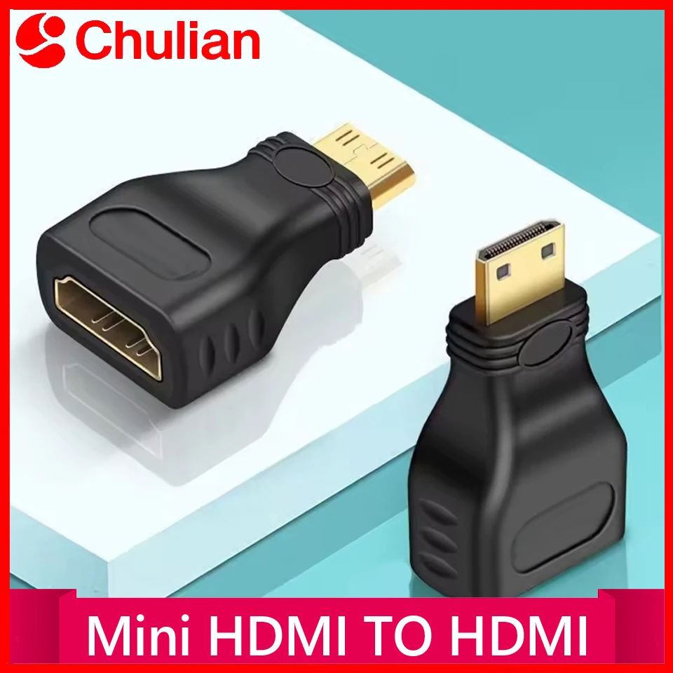 MINI HDMI-compatible Male TO HDMI-compatible Female Adapter Converter 1080 P 2K 4K FOR MINI PC HDTV HD Camera