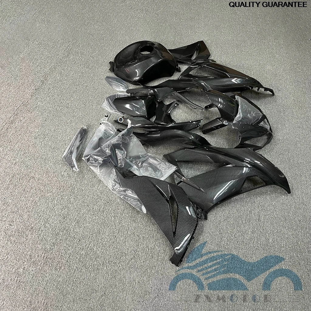 Carbon color Fairing kit ZX6R 2013 2014 2015 2016 2017 2018 2019 For Kawasaki Ninja ZX-6R ZX-6R Full set Fairings cowl New