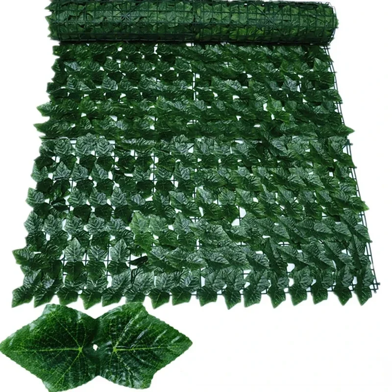 Artificial Ivy Hedge Green Leaf Fence Panels Faux Privacy Fence Screen for Home Outdoor Garden Balcony Decoration 1X3m