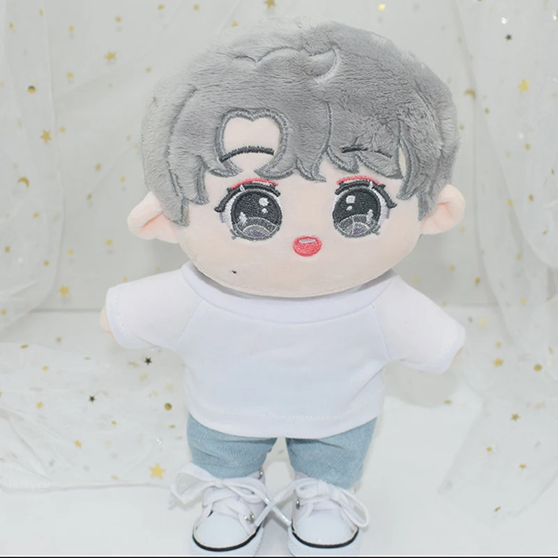 Cute Doll Clothes for 20cm Idol Dolls Accessories Plush Doll\'s Clothing Sweater Stuffed Toy Dolls Outfit for Korea Kpop EXO Doll