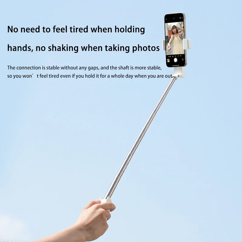 Support de téléphone portable portable Selfie Stick 360 °   Support pliant rotatif pour caméra extérieure, bâton de Selfie rétractable pour téléphone Photo