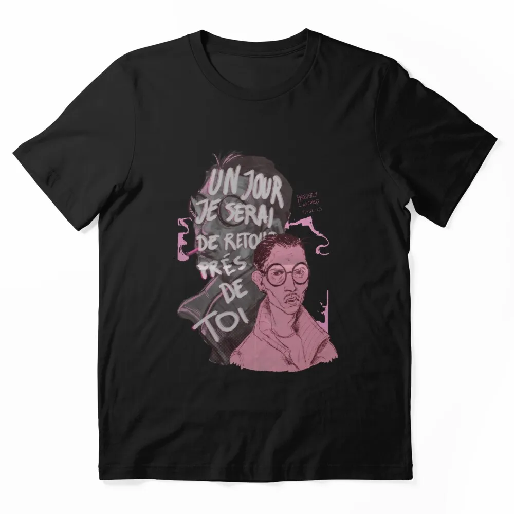 Disco Elysium Unisex T-Shirt 1001 Kim Kitsuragi Print Psyche Skill Fan Art Graphic Tee, Short sleeve Tops Gift for RPG Gamers