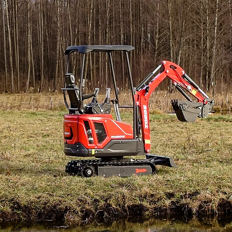 Toros Epa Engine Trenching Small Digger 1ton 2ton 1.6ton Mini Customized Mini Excavator For Sale