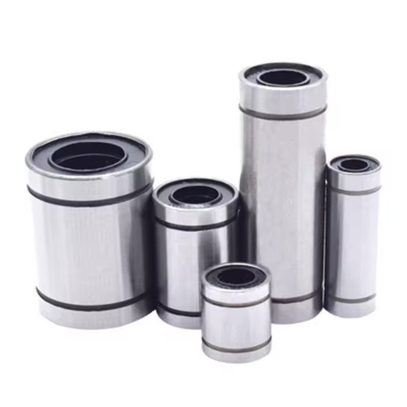 1/10 Uds LM8UU LM10UU LM16UU LM12UU rodamiento lineal de bolas casquillo lineal varillas de 8mm carril de revestimiento piezas de eje lineal DIY CNC impresora 3D