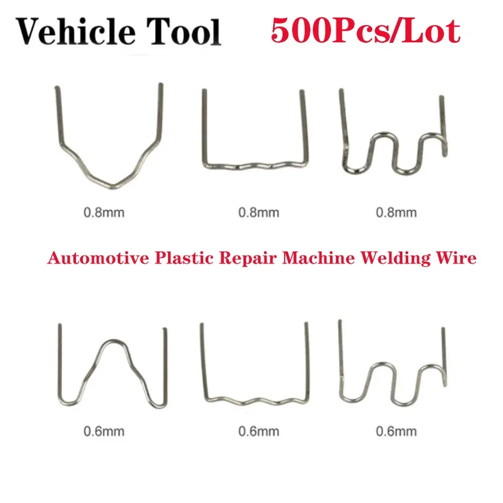 

500PCS Hot Stapler Staples For Plastic Welder Automotive Plastic Repair Machine Welding Wire Car Bumper Repair Welding Machine