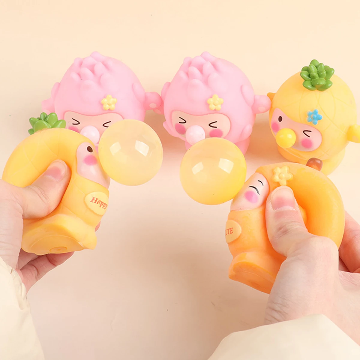 الإبداعية لطيف الفاكهة يبصقون فقاعة الحيوان الإجهاد الإغاثة قرصة تململ مكافحة الإجهاد الإغاثة اسفنجي لعبة مضحك ضغط لعبة الكرة الحسية