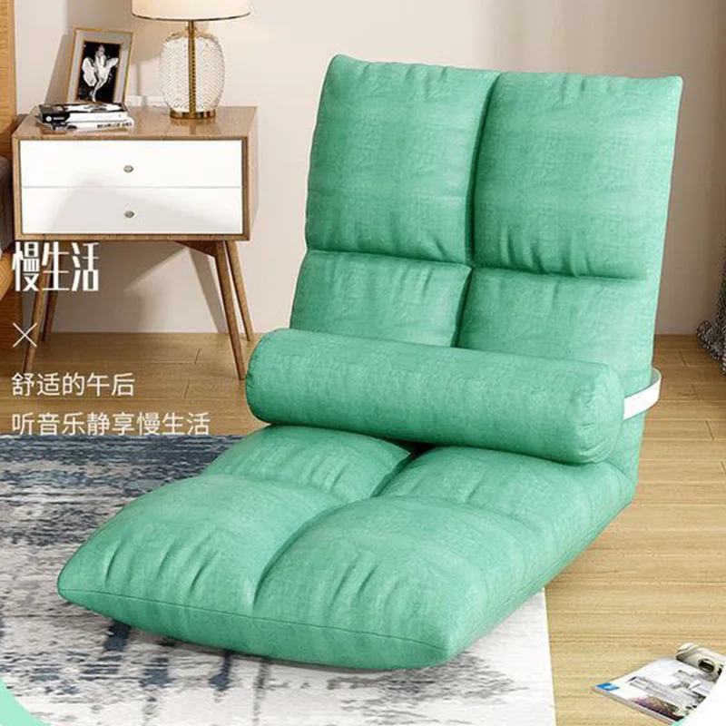 Household Balcony Bay Window Mat Sofa Tatami Single Foldable Chair With Backrest Living Room Sofa Lazy Seat Cushion