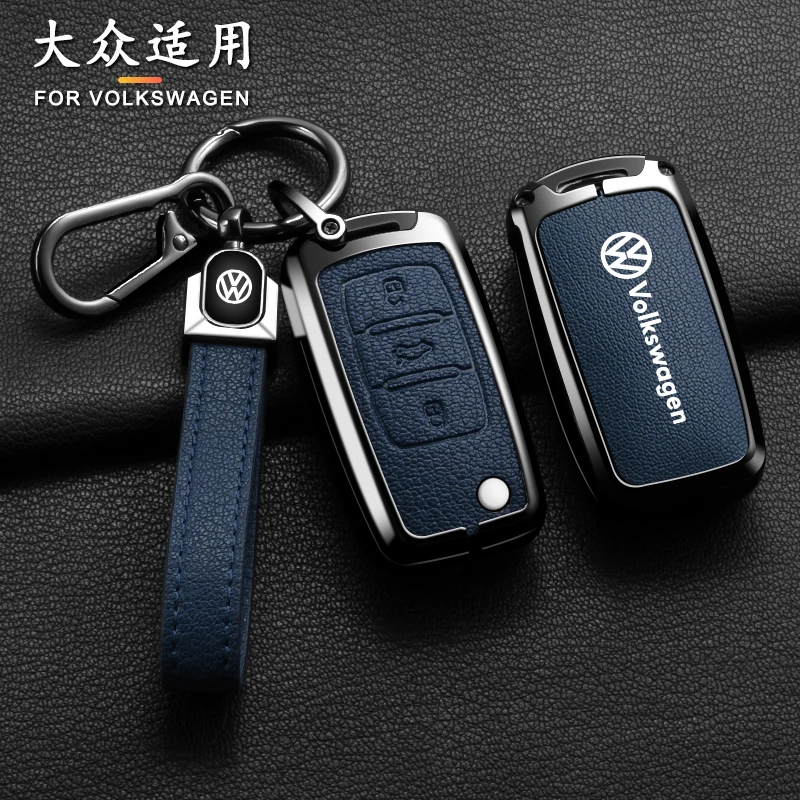 Car Zinc Alloy Key Case Cover Shell For Volkswagen VW Polo Bora Beetle Tiguan Passat B5 B6 B7 Golf EOS Scirocco Auto Accessories