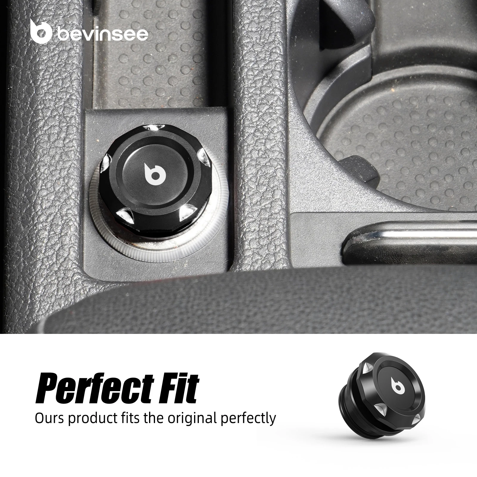 BEVINSEEシガーソケットプラグ アルミニウム製 車内アクセサリー 標準12ボルト電源搭載車両用ユニバーサル