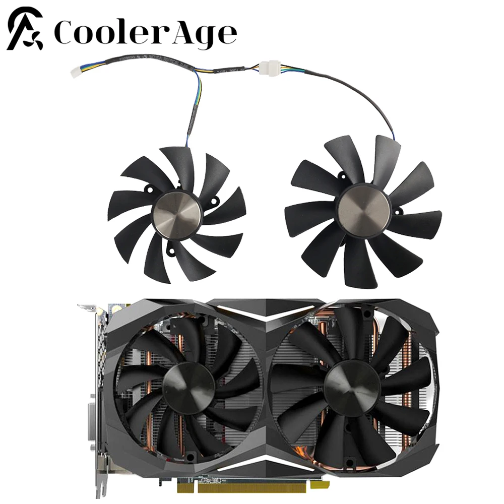 87MM GA92S2H 100MM GAA8S2H GAA8S2U 4Pin Cooler Fan For ZOTAC GTX 1060 1070 Ti MINI HA 1080 Ti MINI Dual Graphic Card Cooling Fan