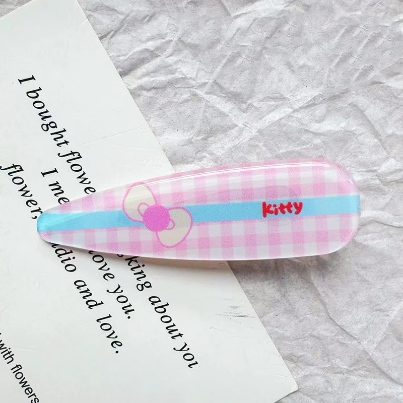 Sanrios مرحبا كيتي مقاطع الشعر للنساء الجانب الانفجارات مخلب كليب لطيف كيتي القط الفتيات دبابيس الشعر المألوف إكسسوارات الشعر هدايا