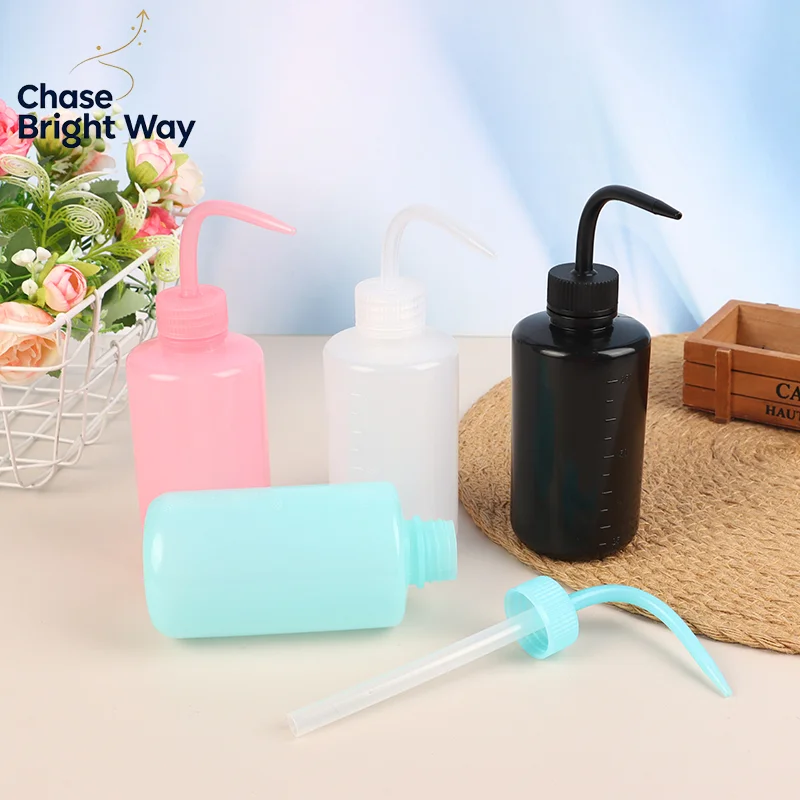250ML Washing Bottle for Eyelash Extension,Water Bottle  Watering Safety Rinse Bottle Plastic Squeeze Bottle
