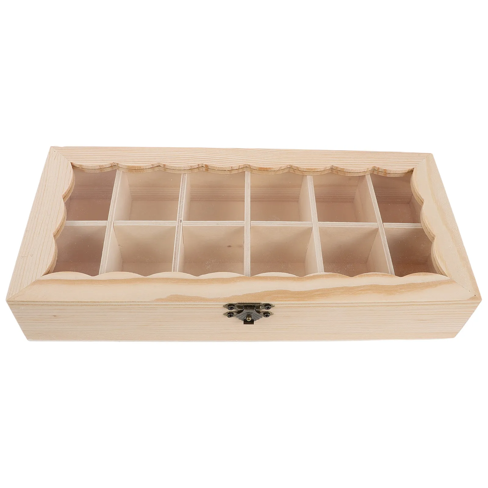 Rustic Specimen Collection Storage Box Desktop Organizer for Crystal Rock Mineral Samples Display Case for Geologists Science