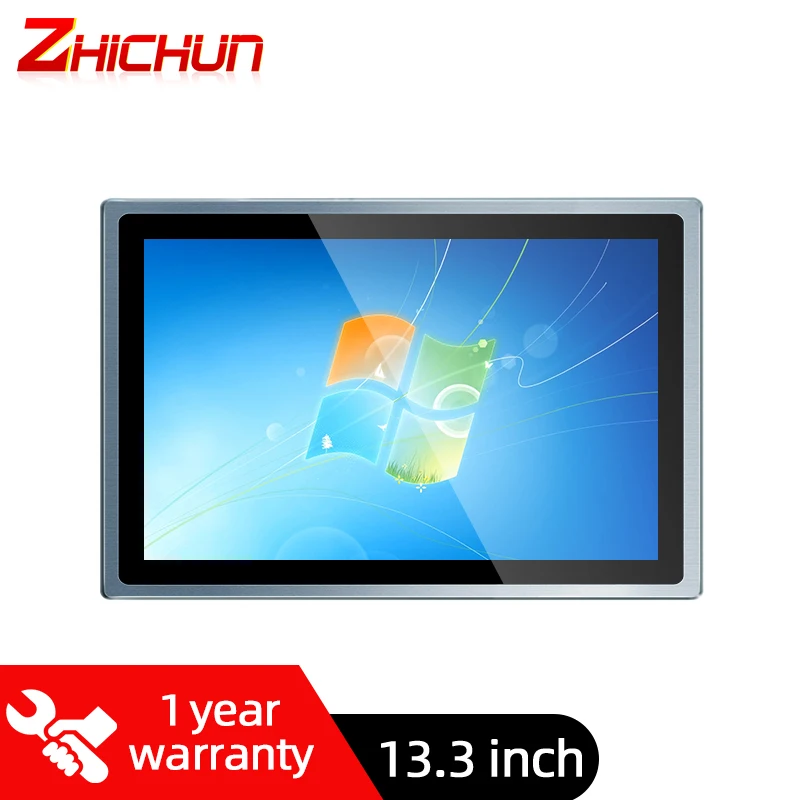 13.3 Inch Windows Tablet Zhichun Industrial Panel Pc i7 Wide Capacitive Screen Touch Flat Computer