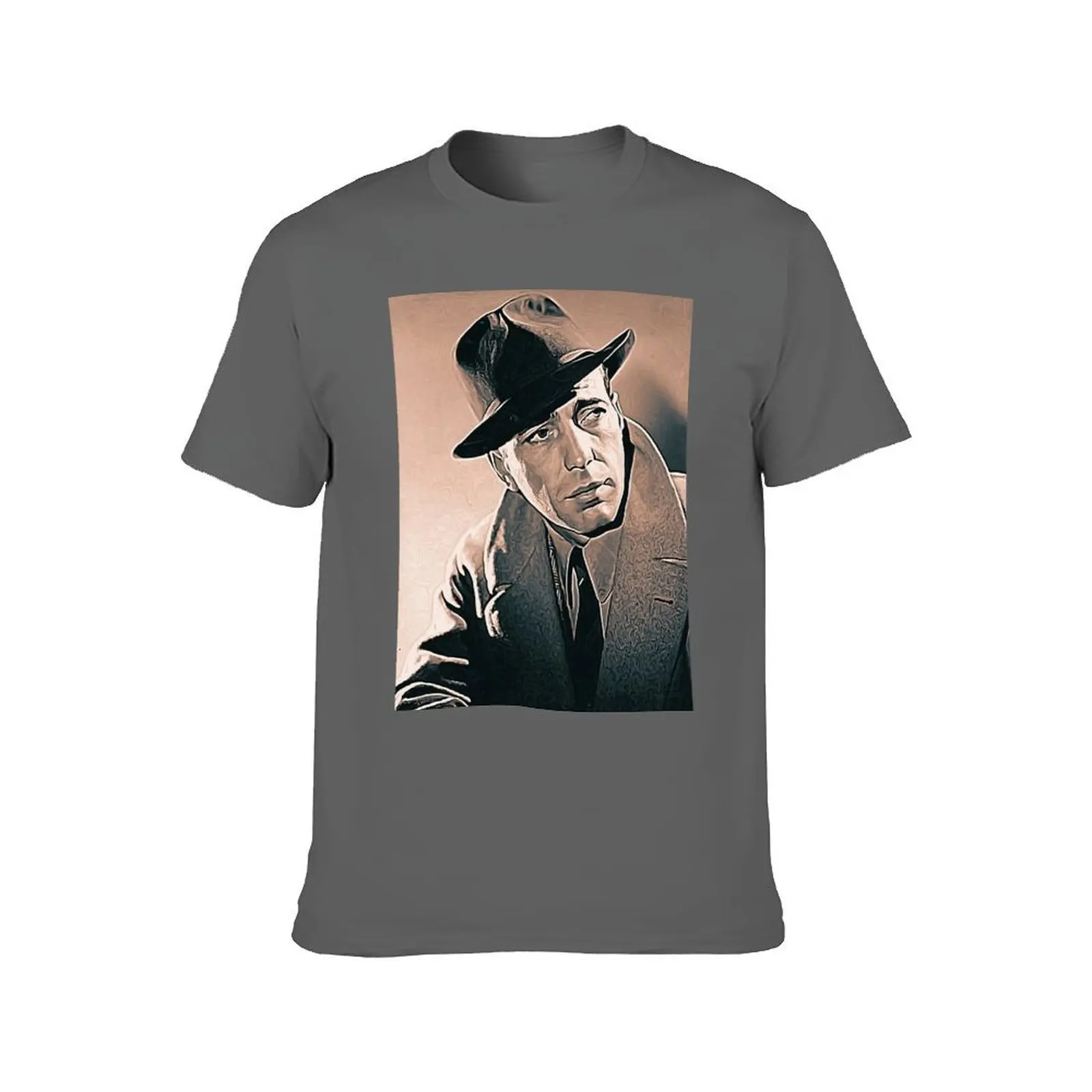 Humphrey Bogart Art - vintage painting - D55 T-Shirt plus sizes tshirts personalised cheap stuff clothing for men