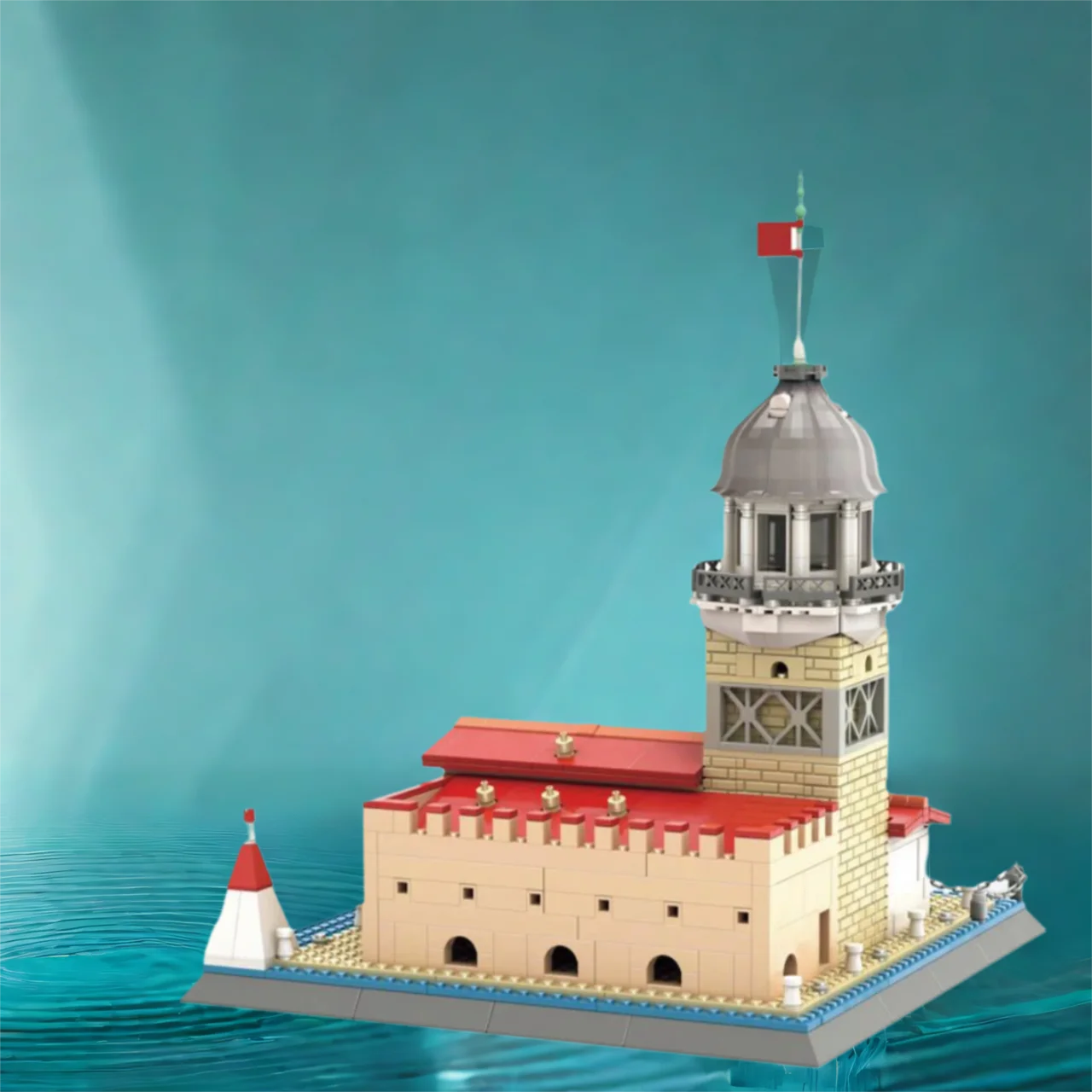 تركيا اسطنبول العمارة التاريخية بنة برج البناء نماذج الطوب مجموعات ألعاب البناء جمع للهدايا #3