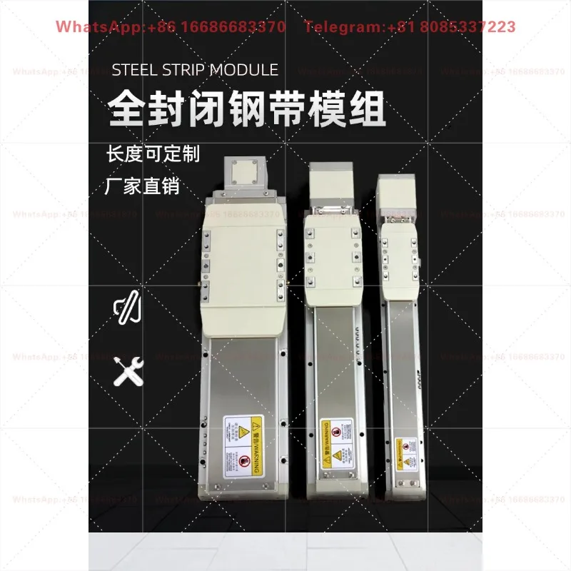 Fully Enclosed Linear Slide Table Module Embedded Ball Screw For Automatic Welding Machine Cutting Equipment