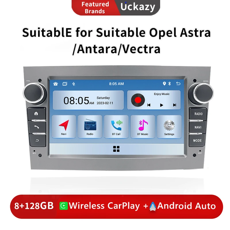 

Carplay 2 Din AutoRadio Android 13 For Opel Astra H J 2004 Vectra Vauxhall Antara Zafira Corsa C D Vivaro Meriva Veda Stereo