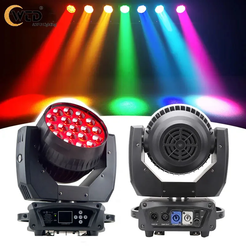 

Светодиодный прожектор AOPU 4-в-1 RGBW 19x15W с зумом и эффектом Wash Beam для концертов