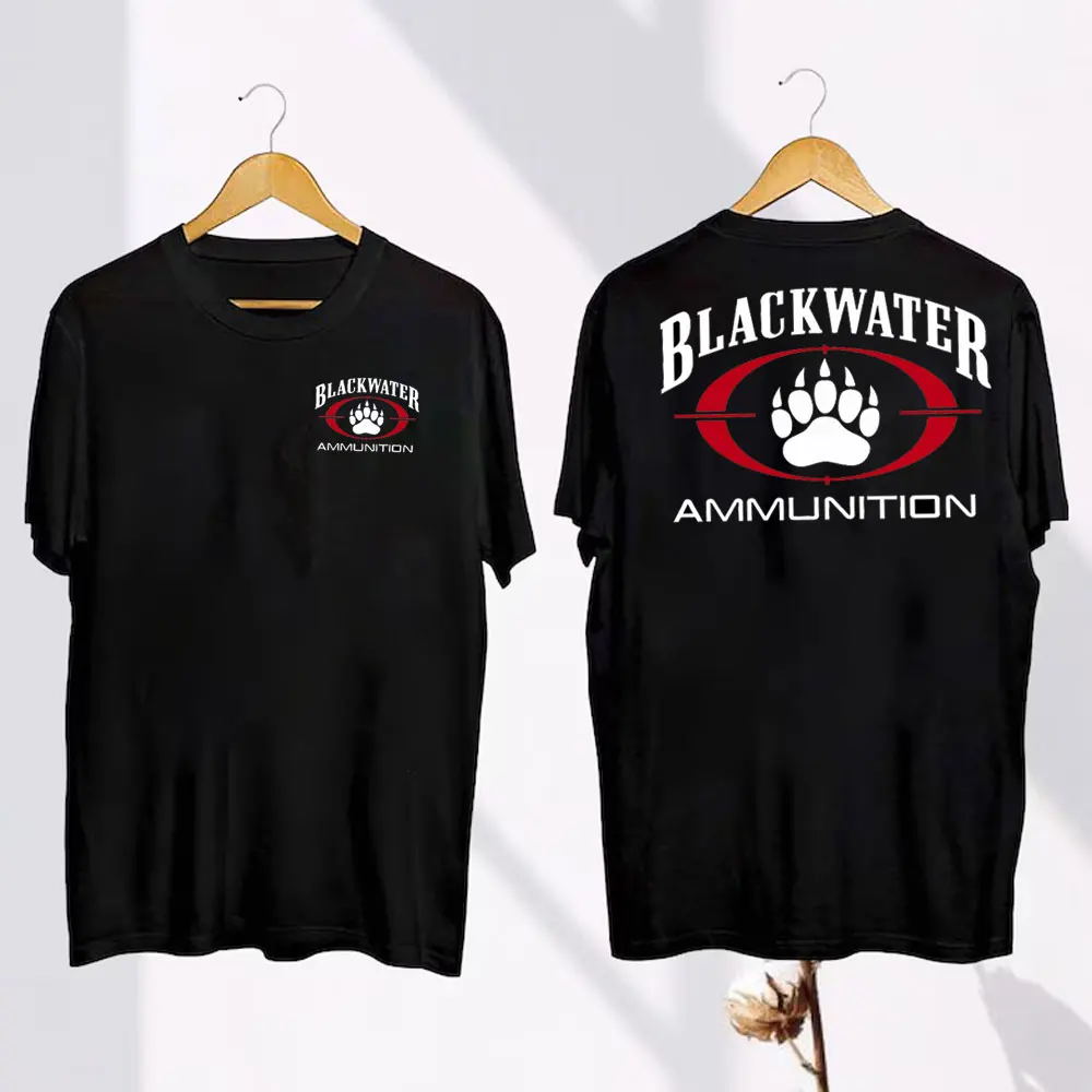 Men T-Shirt Trump Blackwater Shirt Agency Military Special Blackwater Agency Group Warrior O-Neck Short Sleeve Cotton Shirt Tops