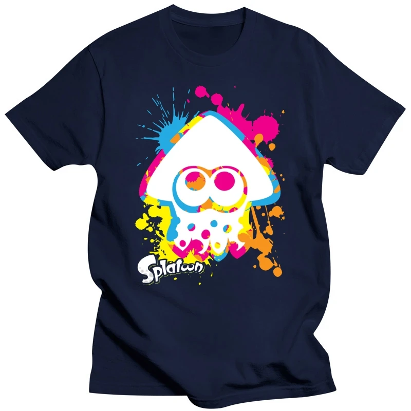 Inkling Colour Ink Splat Splatoon Squid Switch Game Inspired Kids Adult T-Shirt Gift Print T-shirt,Hip Hop Tee Shirt,