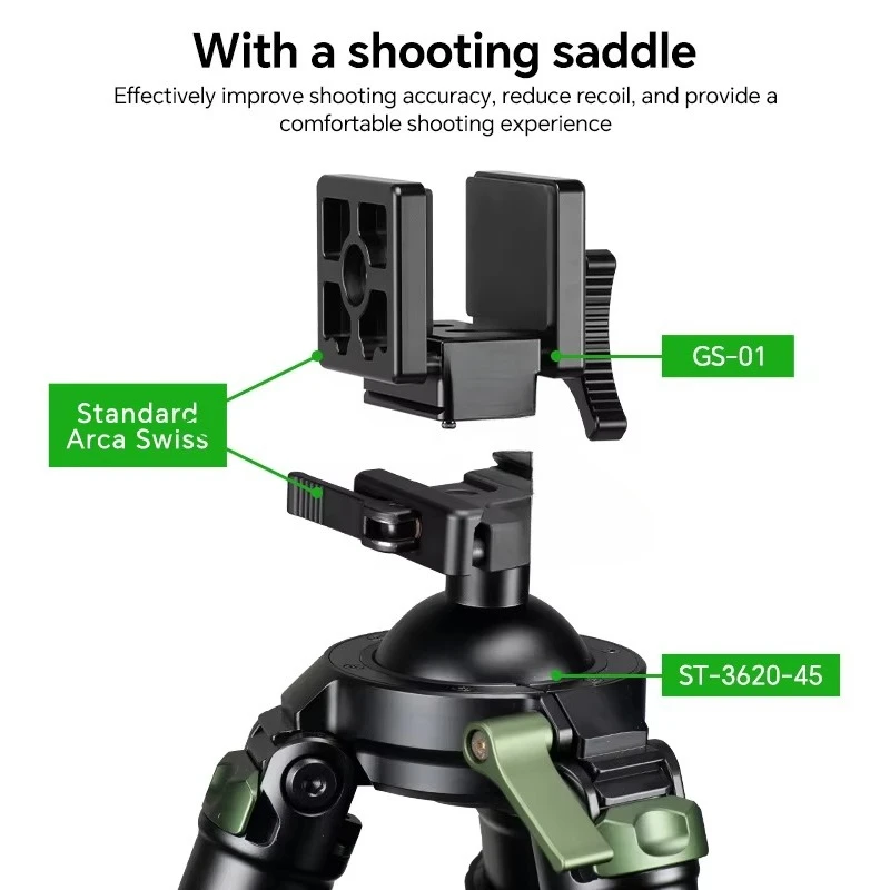 حامل ثلاثي القوائم للصيد، مطابقة وظيفة التحميل، حامل ثلاثي من الألياف، تصوير فيديو للكاميرا الخارجية