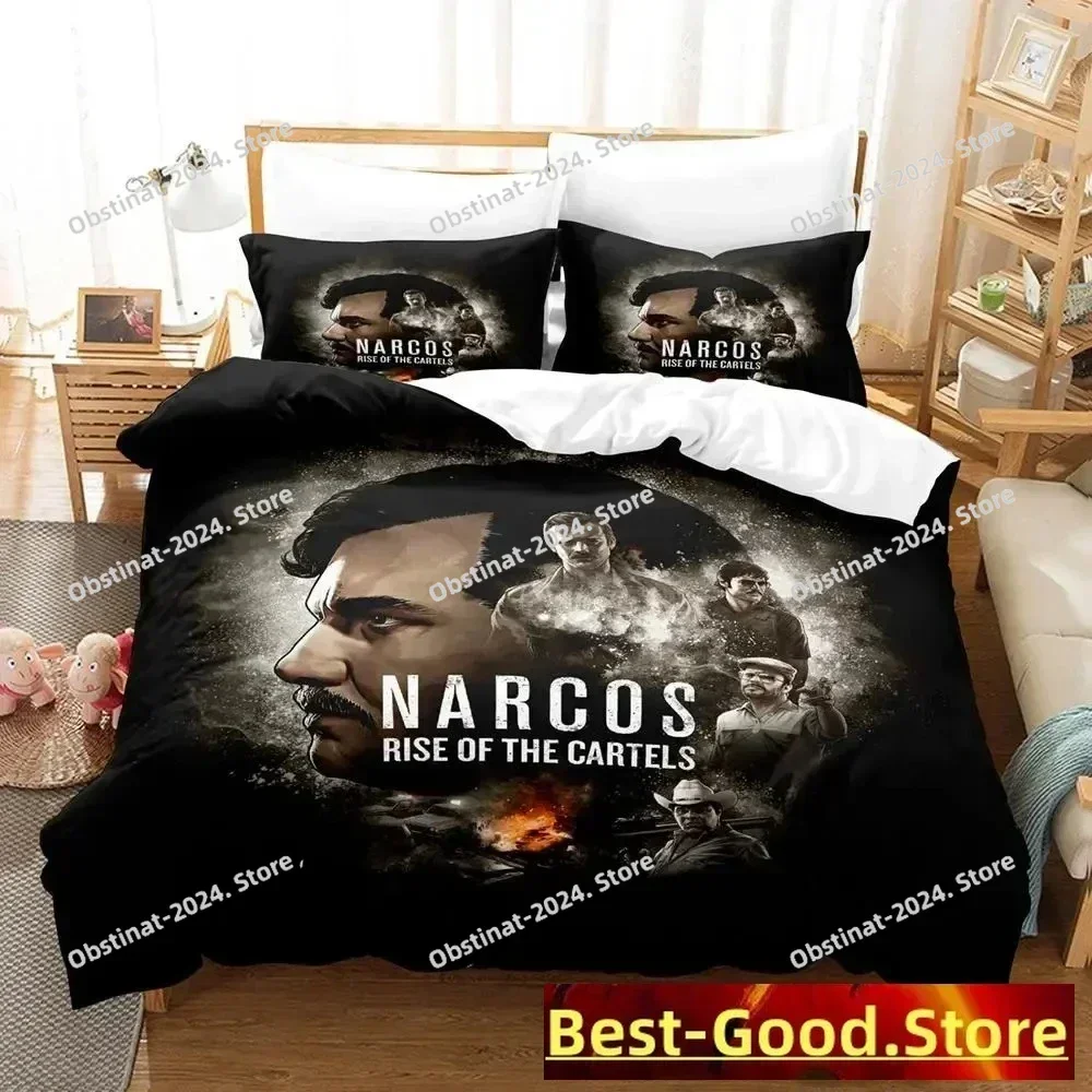 2023 Narcos Bedding Set Single Twin Full Queen King Size Bed Set Adult Kid Bedroom Duvetcover Sets New Anime parure de lit Bed