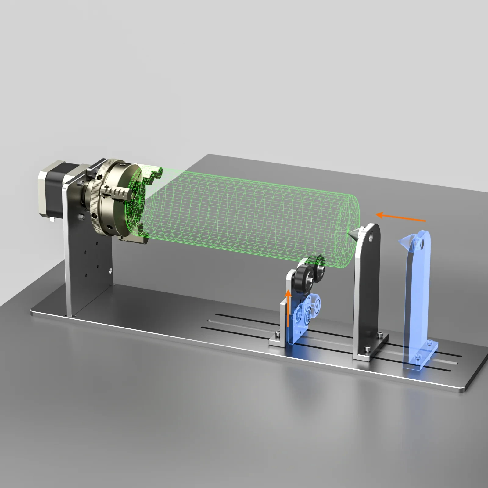 Imagem -04 - Neje-y-axis Rolo Giratório Impressora r5 Módulo de Gravação para Coluna Cilindro Objetos Latas e Copos Mais Recentes 2024