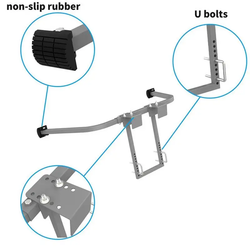 Ladder Stabilizer Ladder Stand-off Wall Stabilizer For Roof Gutter Ladder Grip Stabilizer With Surface Protectors For Extension