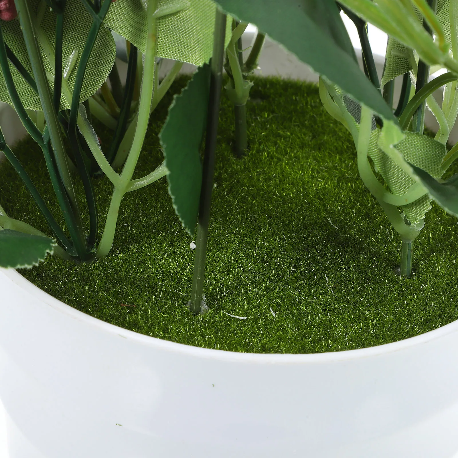 

Artificial Potted Flower Bonsai Realistic Silk Desktop Decor For Home Office Faux Plant Adornment Tabletop Greenery Fake Plants