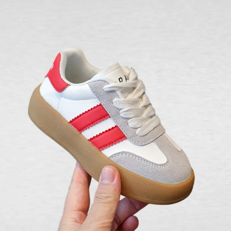 

Children's Spring Autumn New Fashion Board Shoes For Boys Girls Baby 3 colors PU leather Casual Sports Shoes Size 23-36