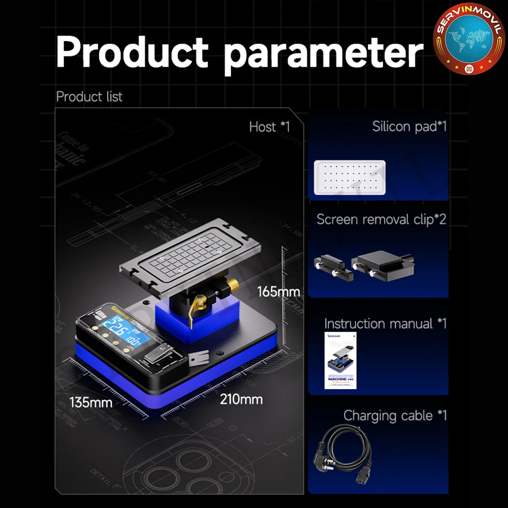 ช่างมาใหม่ Elite One Rotary Separator เครื่องทําความร้อน Disassembly FIXTURE สําหรับโทรศัพท์มือถือกรอบแยกหน้าจอซ่อม